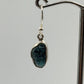 Grandidierite Earrings Blue Green Gemstone Dangle Earrings Raw Stone Silver Jewelry Gift