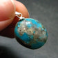Genuine Turquoise Silver Pendant From Sleeping Beauty Arizona - 1.0" - 3.54 Grams