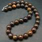 Rare Boulder Opal Beads Necklace From Australia - 18.5"