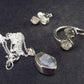 Natural Herkimer Diamond Silver Set From New York - 5.6 Grams