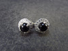 Black Onyx Sterling Silver Stud Earrings - 1.74 Grams
