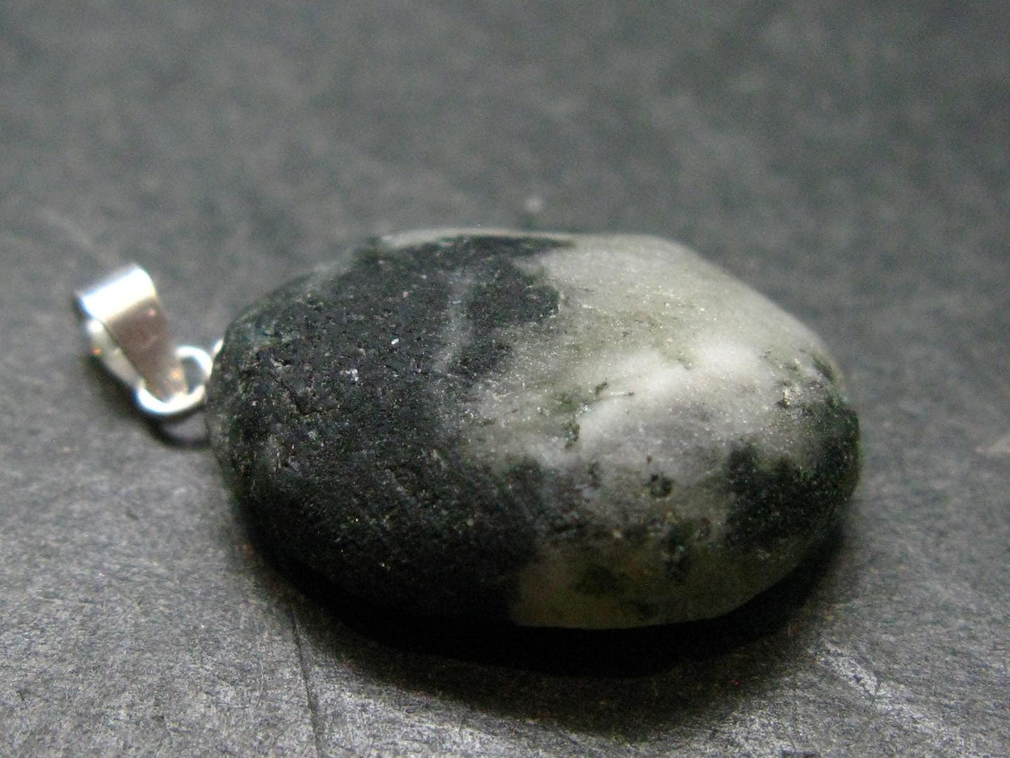 Phenakite Phenacite Tumbled Silver Pendant From Russia - 1.1" - 4.54 Grams