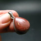Thulite Silver Plated Pendant From Norway - 1.3" - 6.49 Grams