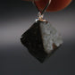 Magnetite Crystal Silver Pendant From Bolivia - 0.8" - 3.27 Grams