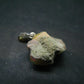 Natural Unpolished Rough Opal With Play of Color 925 Silver Pendant from Ethiopia - 0.8" - 1.64 Grams