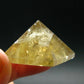 Citrine Unheated Polished Pyramid From Brazil - 0.7" - 16.73 Grams