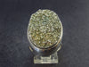 Large Raw Pyrite Silver Ring From Peru - 14.4 Grams - Size 9