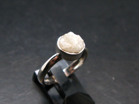 Phenakite Phenacite Sterling Silver Size 8 Ring from Nigeria - 2.13 Grams