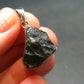 Shape!! Natural Gem Moldavite Tektite SS Pendant From Czech Republic - 5.8 Grams - 1.2"