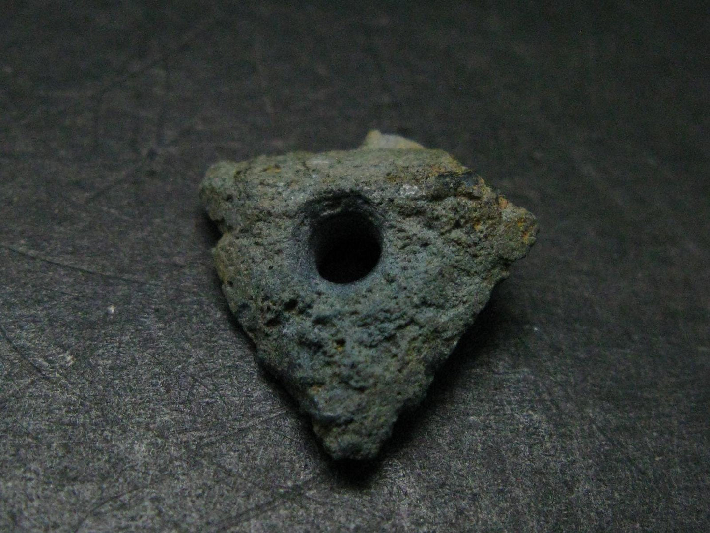 Gem Benitoite Crystal Bead with Hole From California - 7.21 Carats
