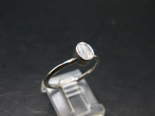 Natrolite Silver Ring From Tanzania - 1.95 Grams - Size 8