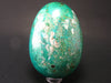 Chrysocola Chrysocolla Egg From Peru - 2.8"