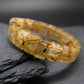 Rutilated Quartz (Rutile & Hematite) Genuine Bracelet ~ 7 Inches ~ 13mm Oval Beads
