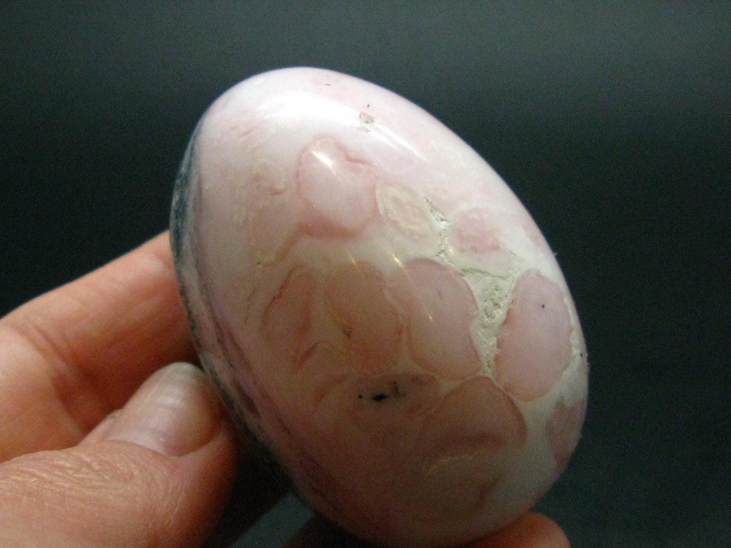 Rare Pink Opal Egg from Peru - 95.47 Grams, 2.1"