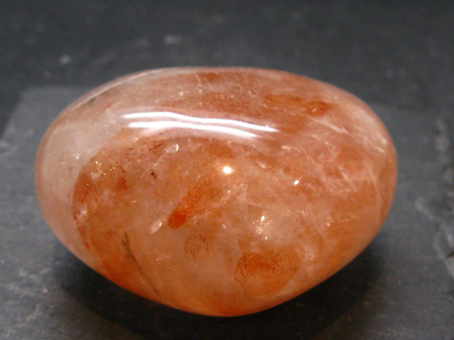 Agnitite Tumbled Heart From Madagascar - 1.8" - 129.76 Grams