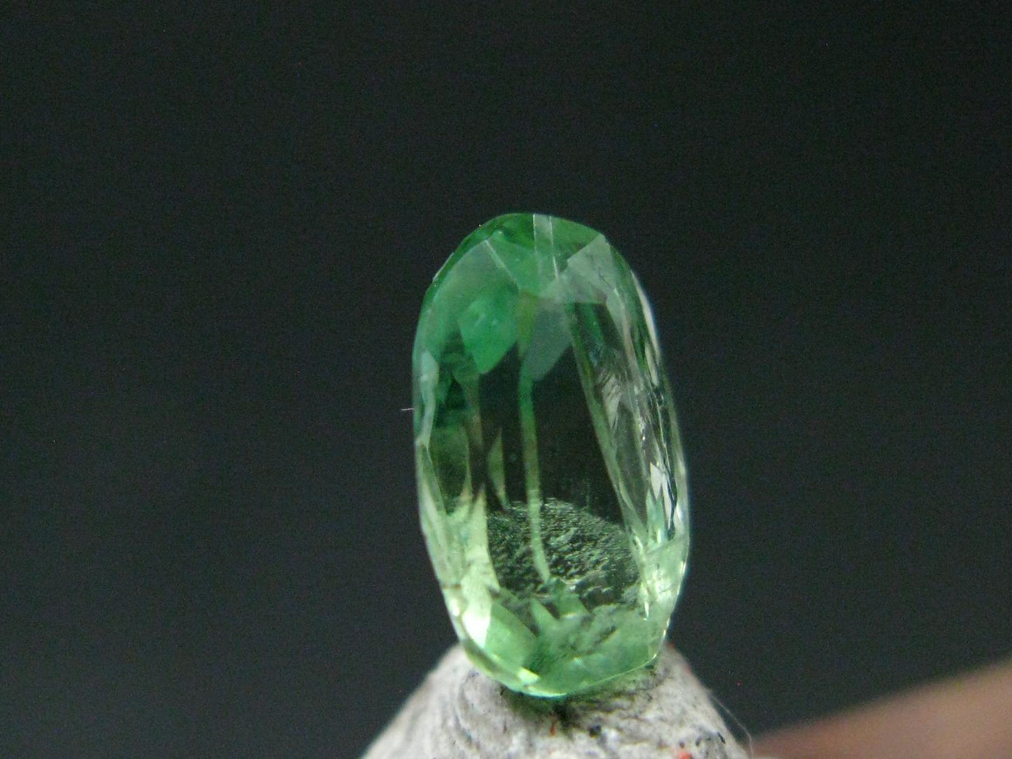 Gem Green Hiddenite Spodumene Facetted Cut Stone From Brazil - 1.28 Carats