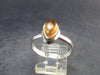 Fabulous Untreated Imperial Topaz 925 Silver Ring from Brazil - Size 9 - 3.34 Grams