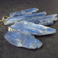 Lot of 5 Blue Kyanite (Paraiba) Crystal Pendants FromTanzania