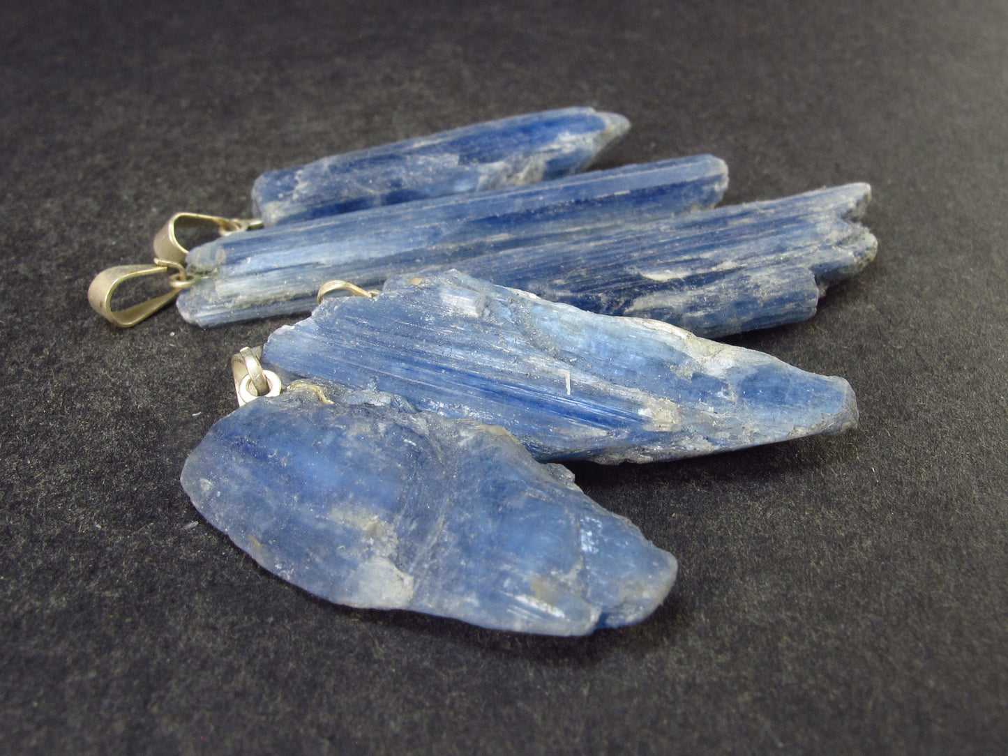 Lot of 5 Blue Kyanite (Paraiba) Crystal Pendants FromTanzania