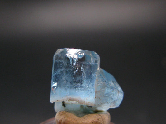 Gem Aquamarine Crystal Blue Beryl From Vietnam - 2.54 Grams - 0.5"