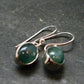 Extremely Rare Grandidierite Silver Earrings From Madagascar - 1.0"