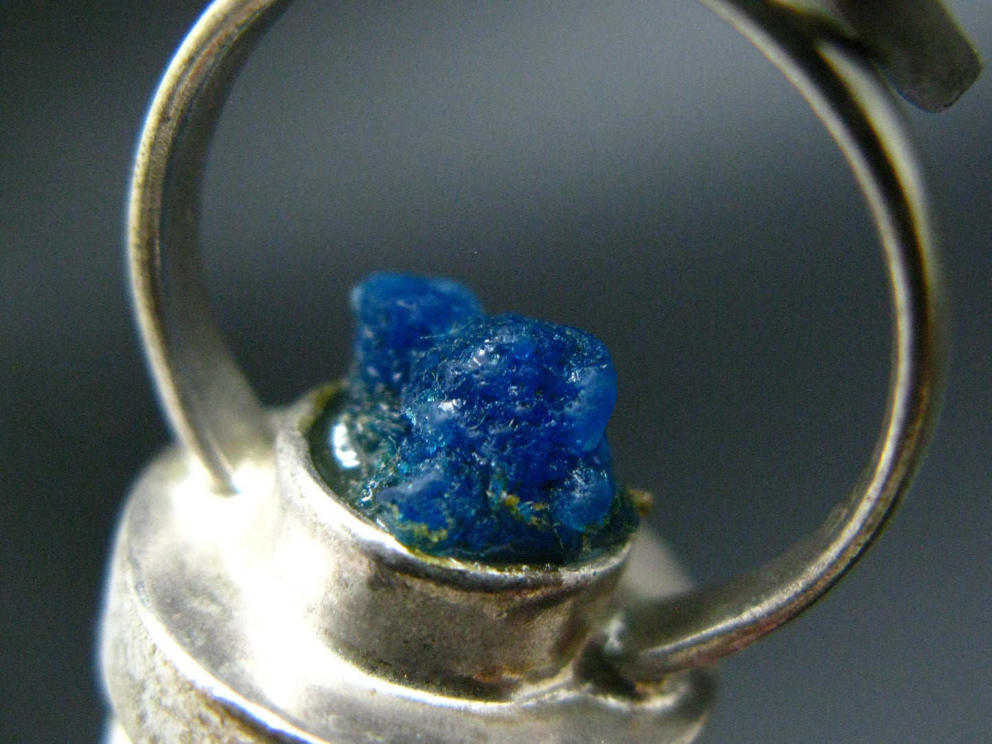 Cavansite and Scolecite Pendant From India - 2.5"