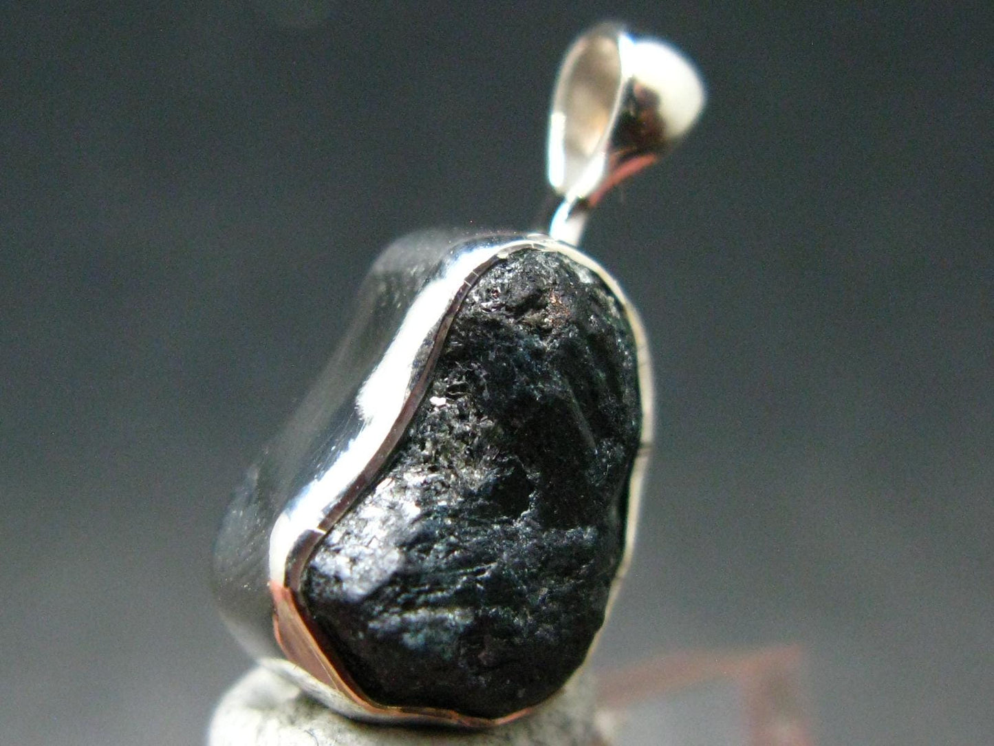Alexandrite Chrysoberyl Crystal Silver Pendant From Zimbabwe - 0.8" - 1.92 Grams