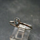 Genuine Facetted Aquamarine Gem Sterling Silver Ring - Size 9 - 1.95 Grams