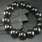 Shungite Genuine Bracelet ~ 7 Inches ~ 14mm Round Beads