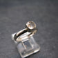 Phenakite Phenacite Crystal Facetted Silver 0.65 Carats Ring From Russia - Size 68 - 1.77 Grams
