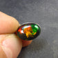 Rare Black Opal Sterling Silver Pendant from Australia - 0.7" - 1.65 Grams