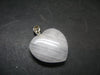 Very Rare SS Cryolite Heart Pendant From Greenland - 1.0" - 4.24 Grams