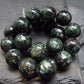 Seraphinite Clinochlore Genuine Bracelet ~ 7 Inches ~ 10mm Round Beads
