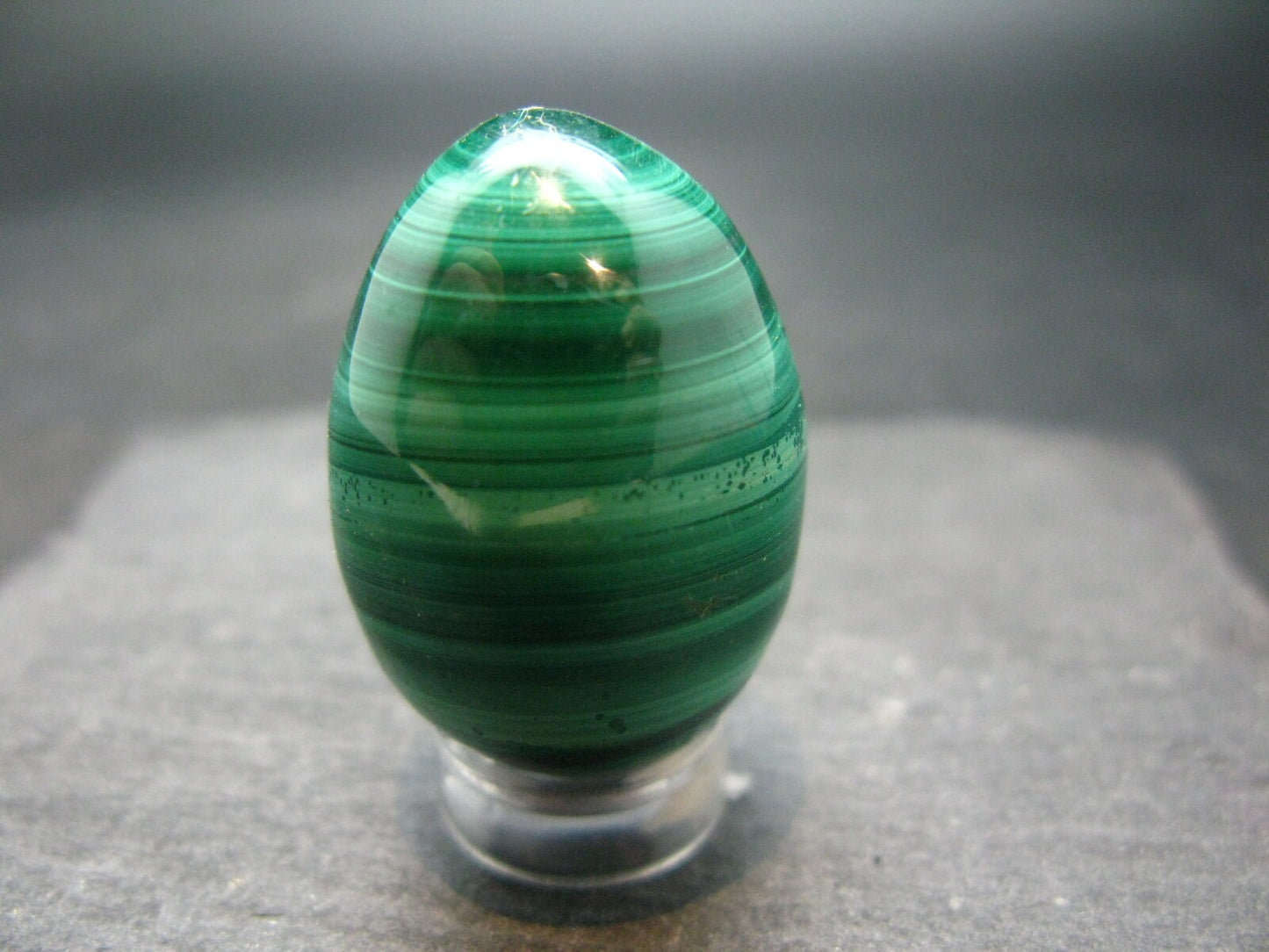 Malachite Egg Carving From Congo - 1.3" - 36.08 Grams