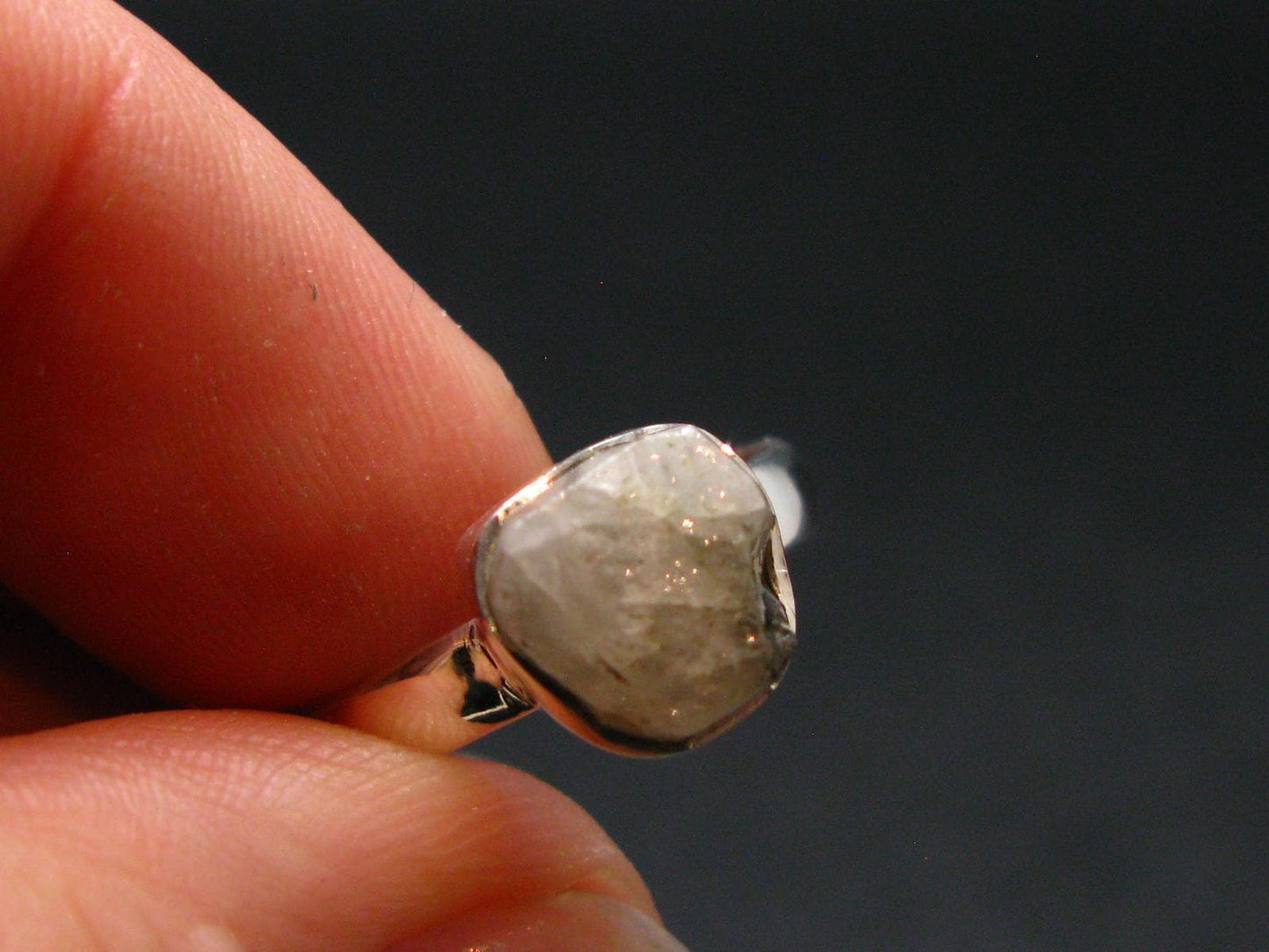 10.70 Carat Phenakite Phenacite Sterling Silver Size 6 Ring from Brazil