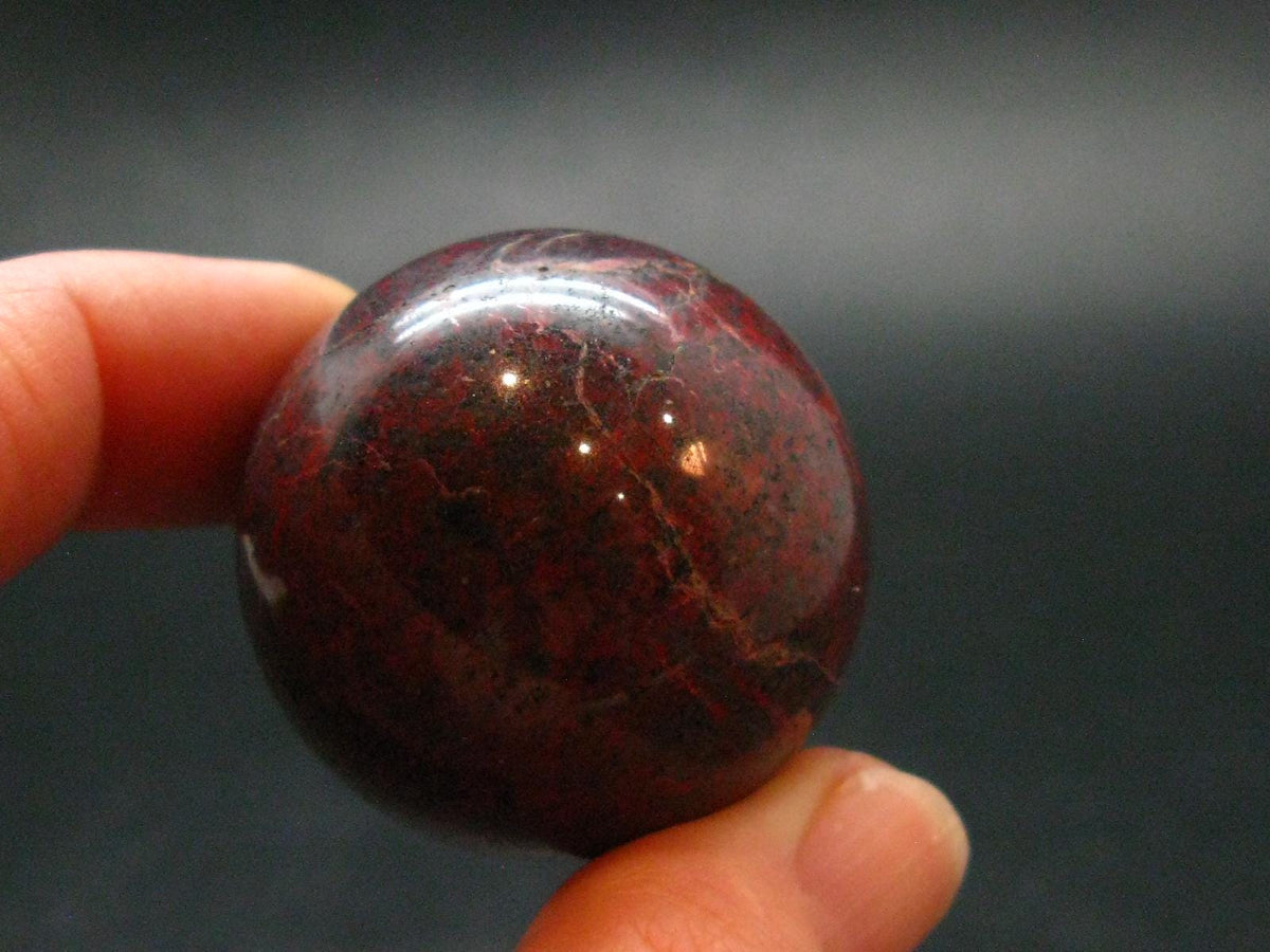 Large Cinnabar Ball Sphere from Spain - 57.22 Grams - 1.3"
