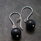 Rare Black Opal Silver |Earrings From Australia - 1.0" - 2.06 Grams
