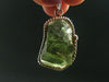 Moldavite Tektite Silver Pendant from Czech Republic - 1.4" - 6.37 Grams