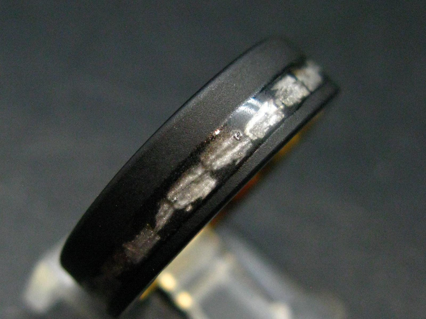 Muonionalusta Meteorite Steel Ring - 9.51 Grams - Size 9