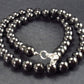 Elite Shungite Necklace with 8mm Round Beads From Russia - 18"
