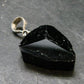 Black Tourmaline Schorl Silver Pendant From Brazil - 1.4" - 7.44 Grams