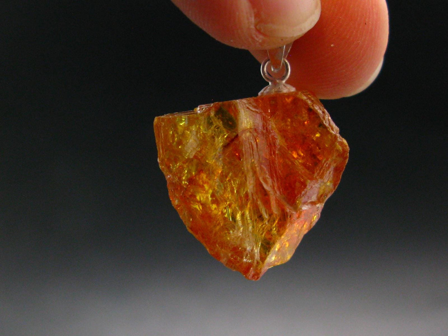 Sphalerite 925 Silver Pendant from Spain - 1.0" - 4.36 Grams