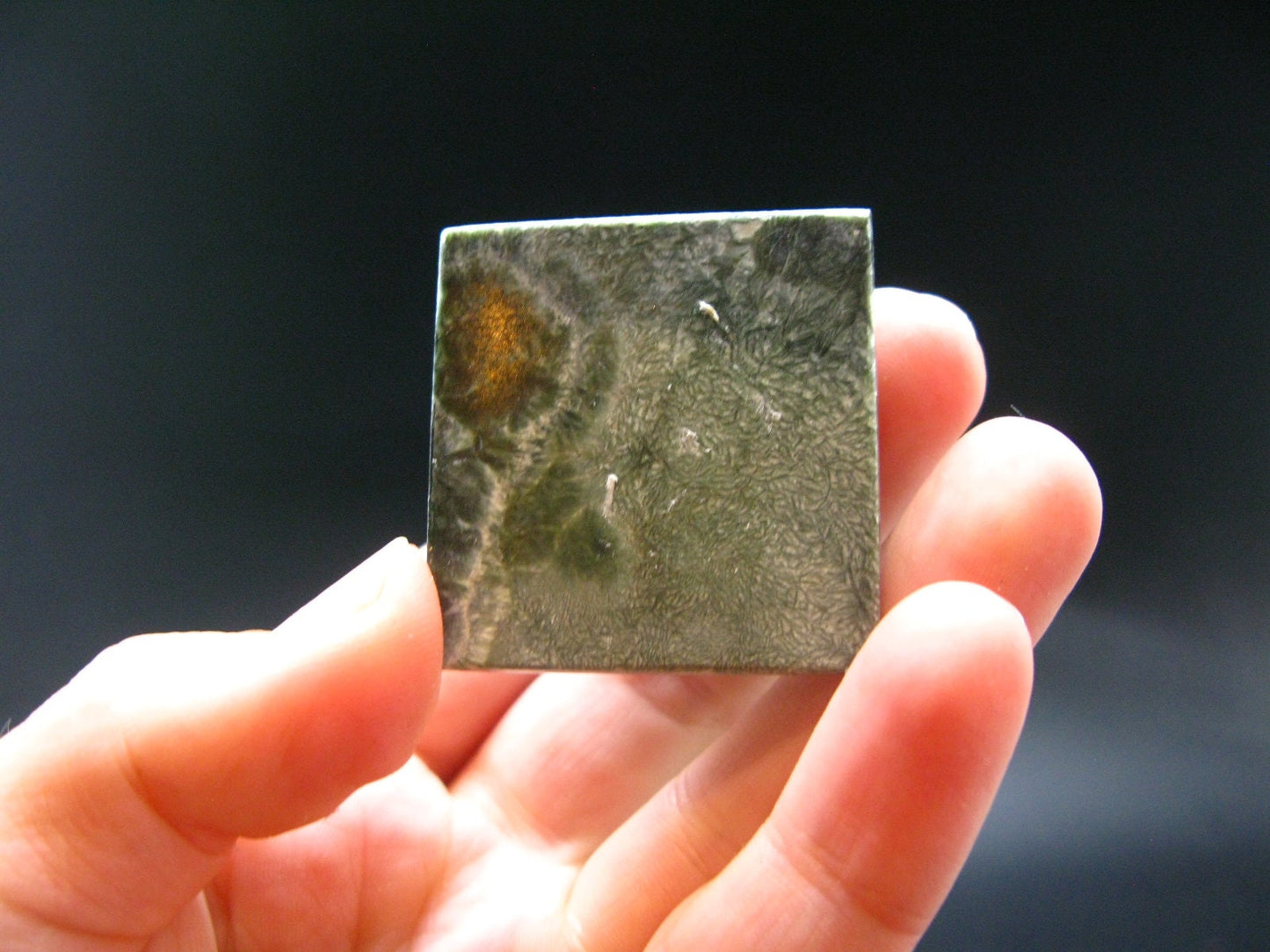 Large Polished Seraphinite Clinochlore Angels Wings Pyramid From Russia - 1.3"