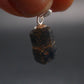 Blue Sapphire Corundum Crystal Silver Pendant From Sri Lanka - 0.7" - 1.7 Grams