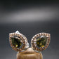 Moldavite Tektite Silver Earrings from Czech Republic - 3.0 Grams