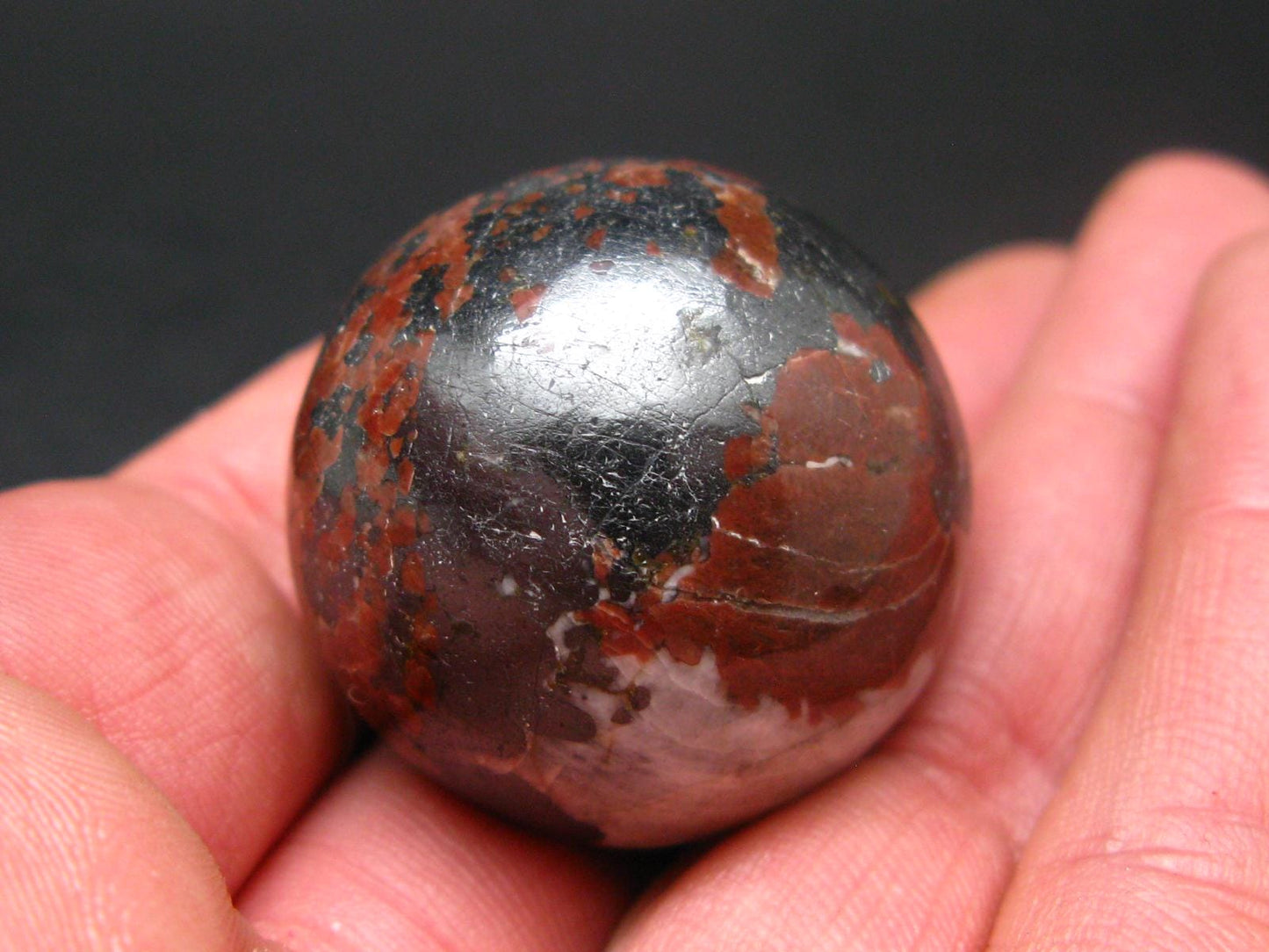 Zincite Zinkite and Willemite Sphere Ball From New Jersey USA - 1.3"
