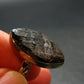 Unpolished Elite Shungite Silver Ring from Russia - Size 6 - 4.52 Grams