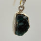 Grandidierite Earrings Blue Green Gemstone Dangle Earrings Raw Stone Silver Jewelry Gift