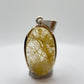 Golden Needle Quartz Pendant – Natural Inclusion Crystal in Sterling Silver