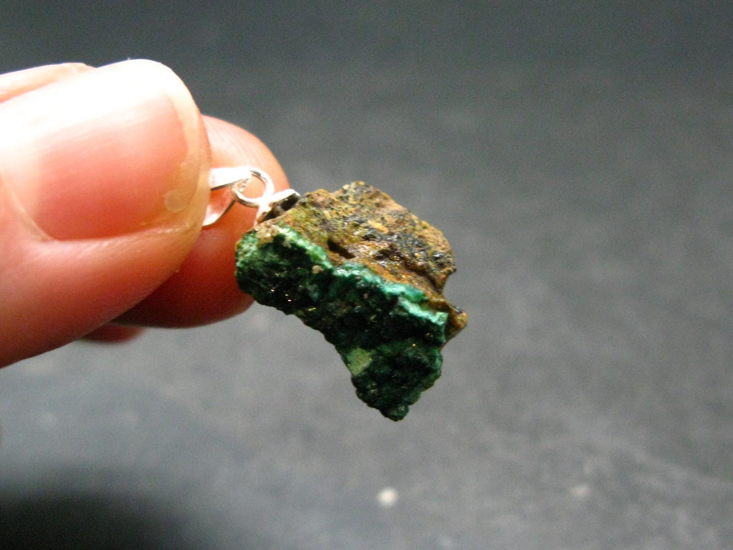 Nice Atacamite Pendant from Chile - 0.8" - 1.70 Grams